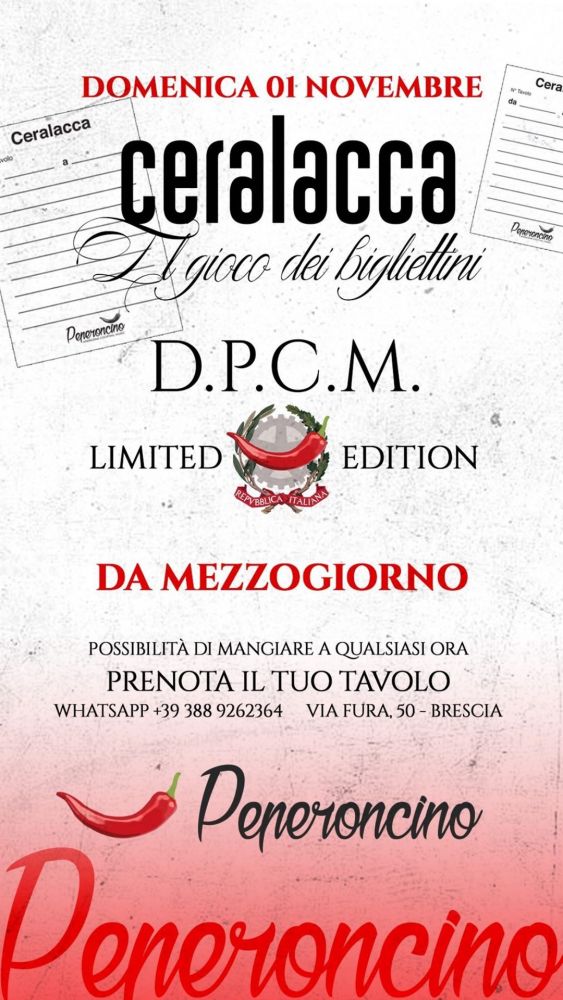 Ceralacca domenicale a Mezzogiorno!